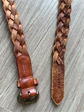 Christian Dior Braided Leather Belt in Brown